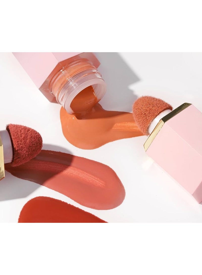 أحمر خدود سائل يدوم طويلاً – مرطب، لون قابل للتكثيف للخدود لإطلالة مكياج طبيعية ومنعشة - Image 3